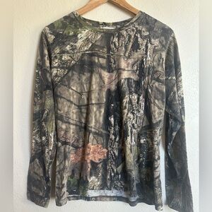 vintage • rustic ridge mossy oak camo long sleeve shirt t-shirt top soft cozy